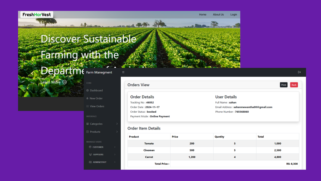 Farm management system